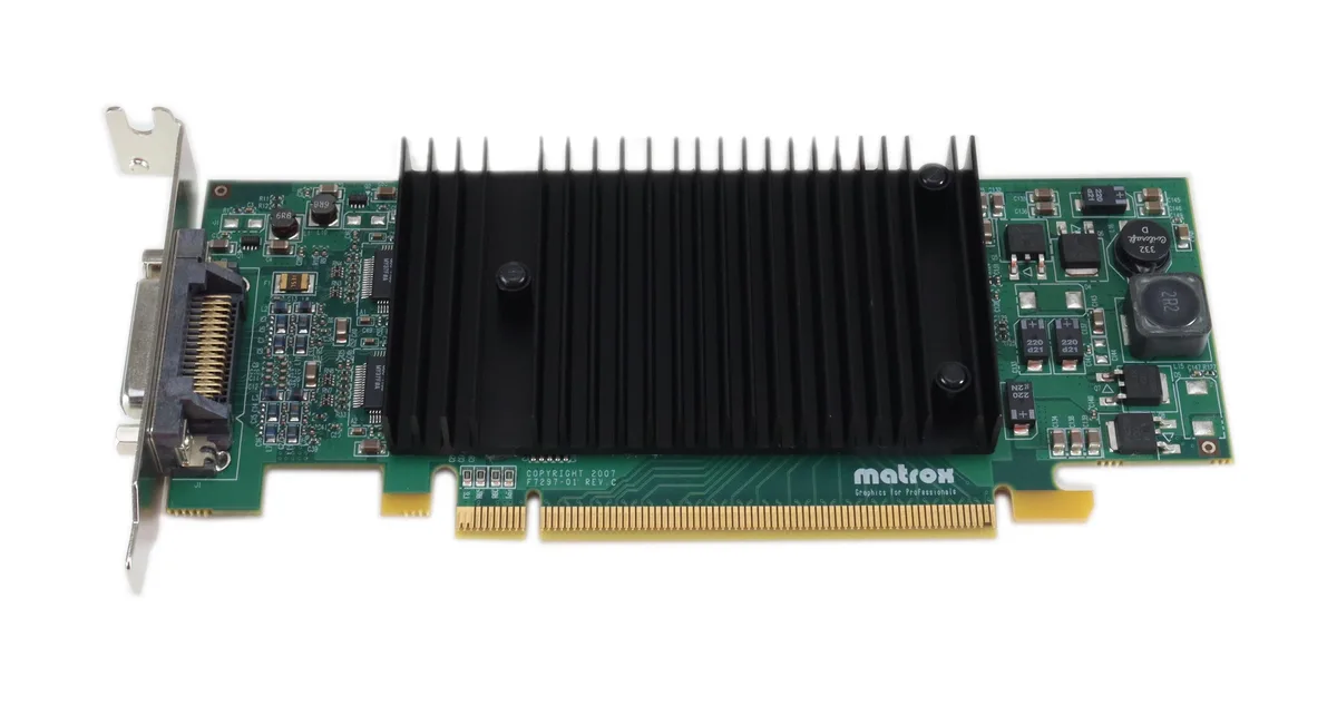 matrox Matrox P690 256MB DDR2 PCIe x16 LFH-60 workstation graphics card — Produktfoto