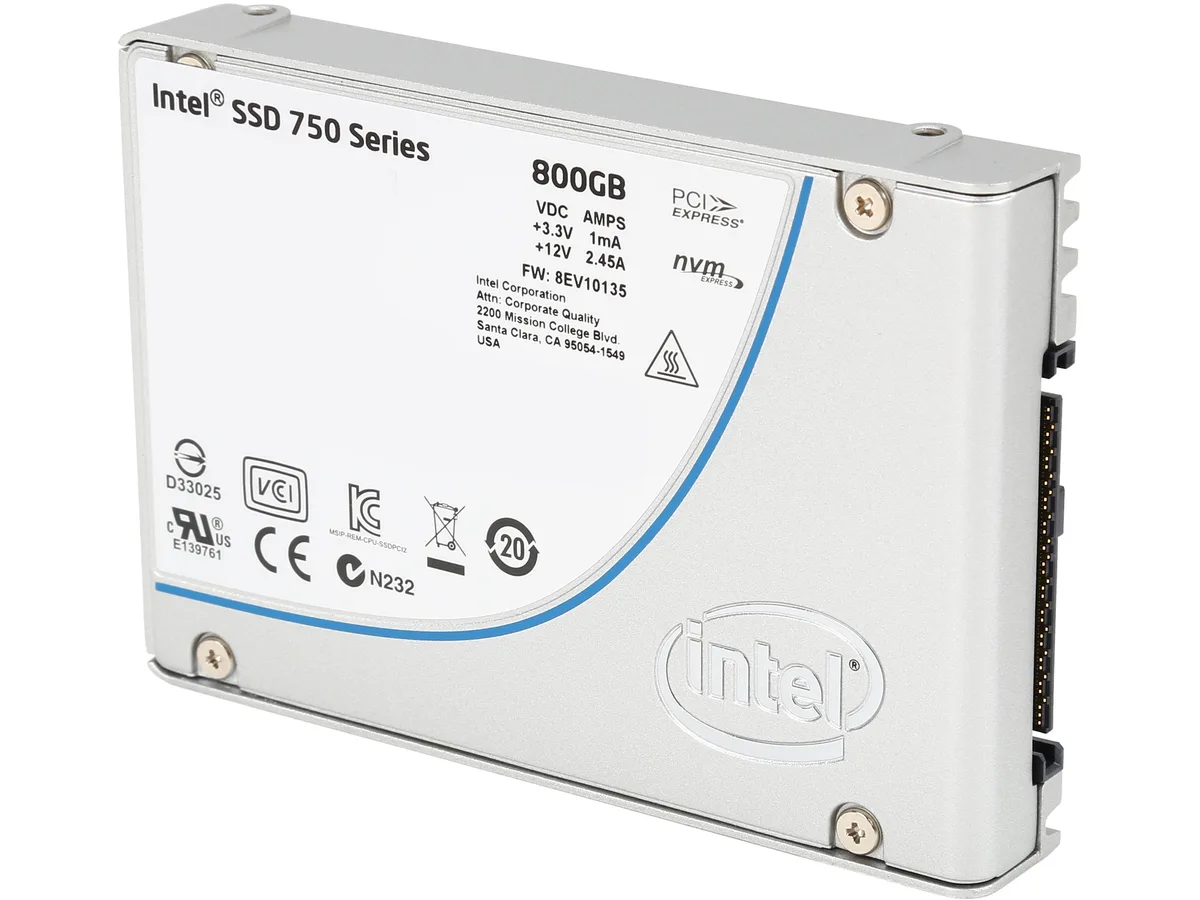 Intel Intel 750 Series 2.5" 800GB PCIe 3.0 x4 Internal SSD SSDPE2MW800G4X1 — product photo