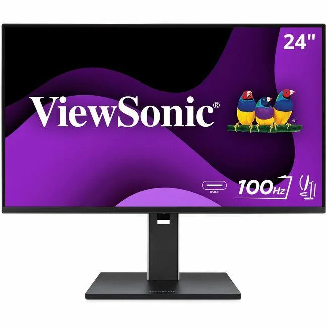 ViewSonic ViewSonic VG2452 24" IPS 1080p 100Hz USB-C 65W Ergonomic Monitor — product photo