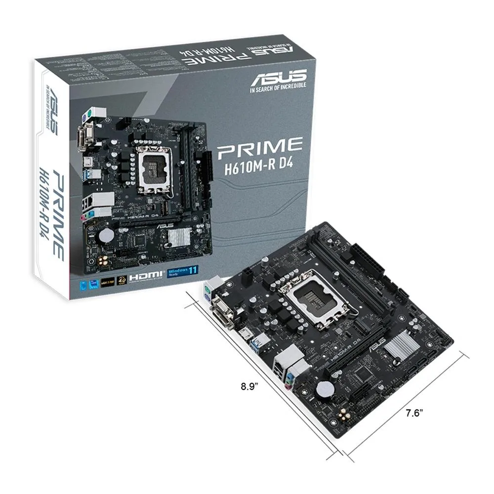 Green Micro ATX motherboard with silver LGA 1700 socket and black DDR4 slots