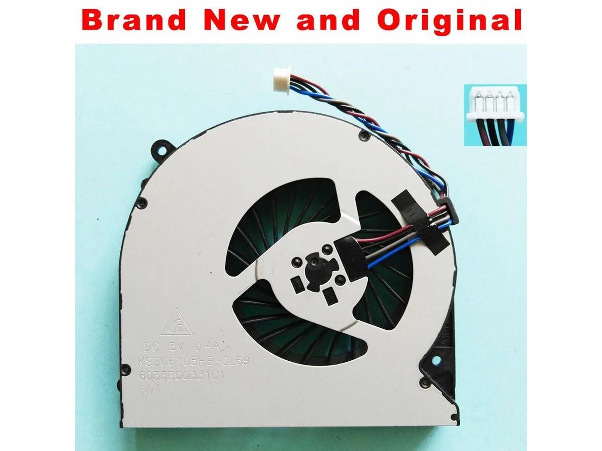 Small black CPU cooling fan with central hub and radial blades