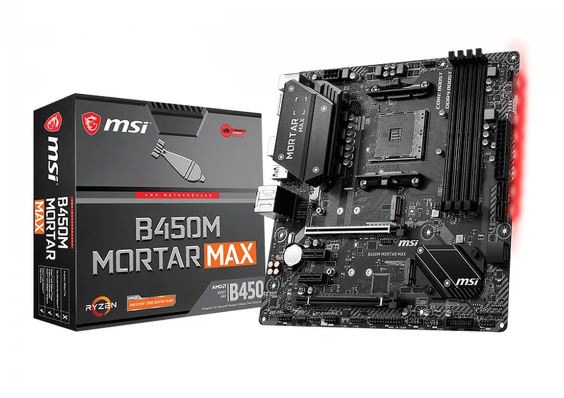 MSI MSI B450M Mortar Max AMD motherboard — foto do produto