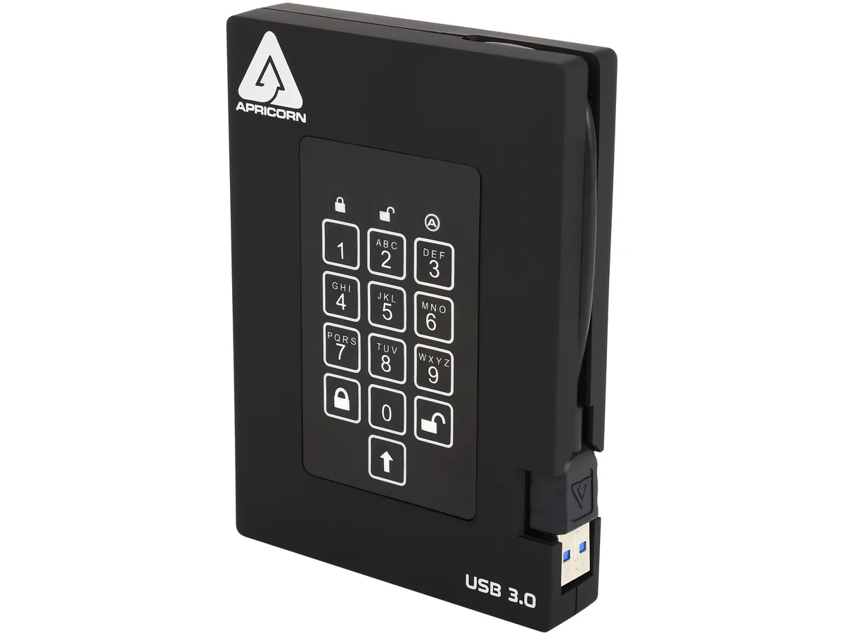 Apricorn Apricorn A25-3PL256-1000F 1TB USB 3.0 external hard drive — toote foto