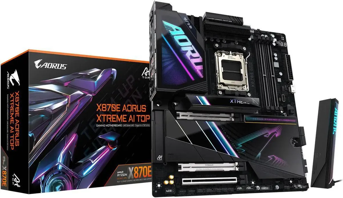 GIGABYTE GIGABYTE X870E AORUS XTREME AI TOP AMD motherboard — product photo
