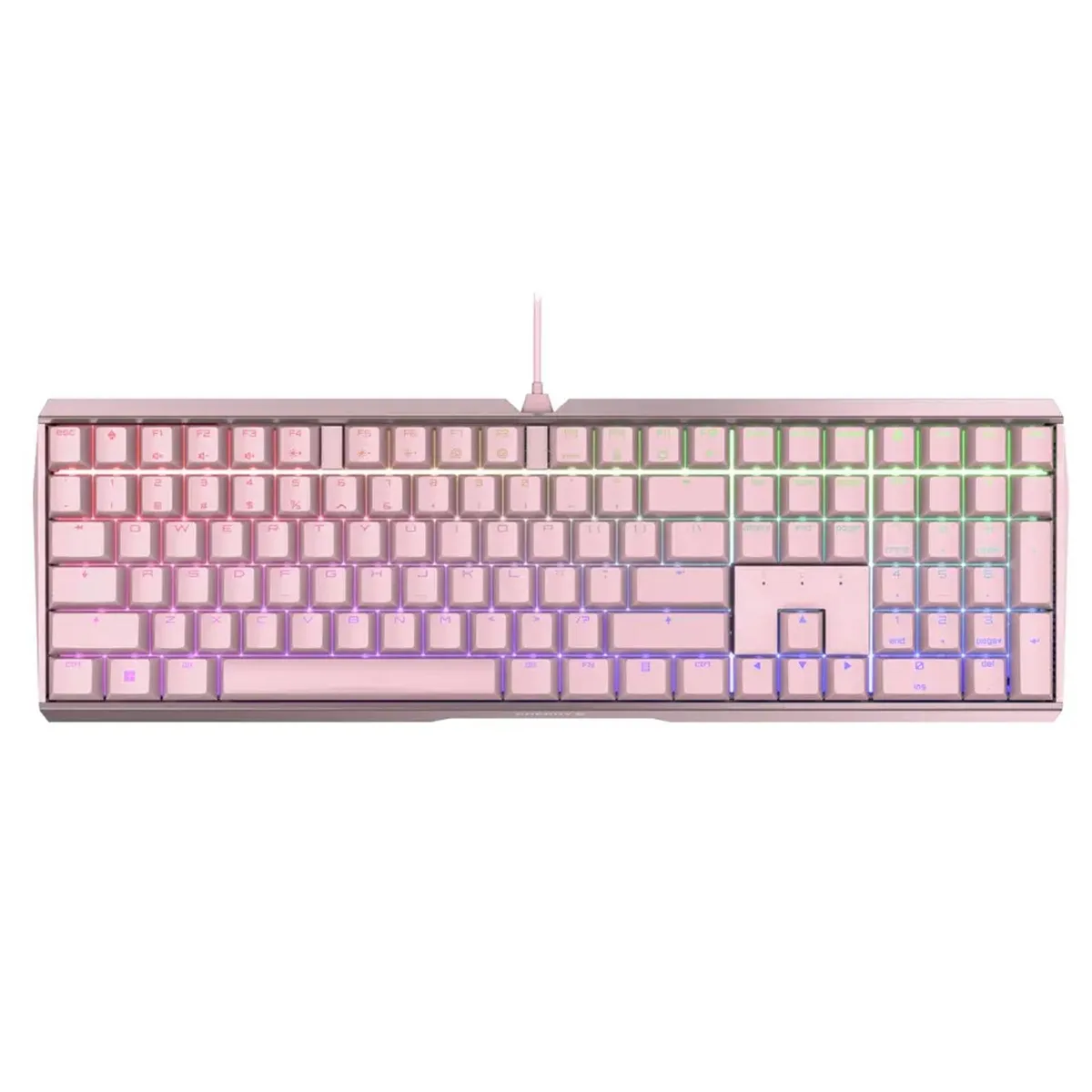 Cherry Cherry MX3.0S Wired Gaming Keyboard Pink Tea Switch 108 Keys — toote foto