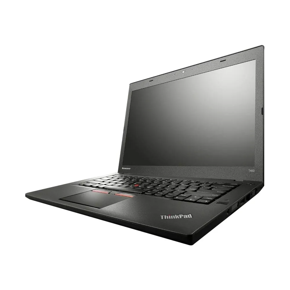 Black ThinkPad T460 laptop closed, matte finish, 13.9 inch form factor