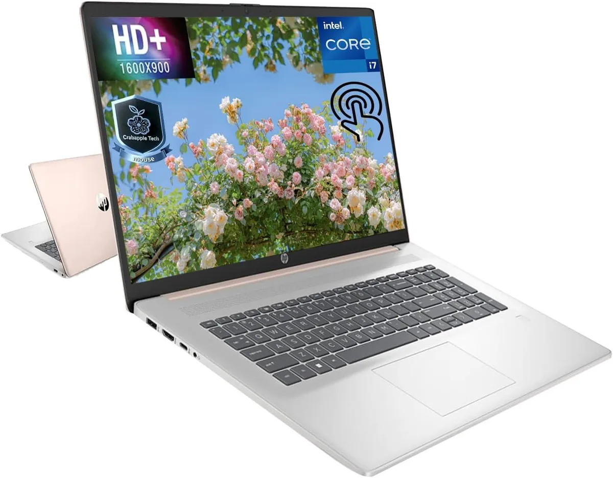 HP HP 17 laptop 17.3" HD+ touchscreen Intel Core i7-1355U 10-core 32GB 1TB PCIe SSD Wi-Fi 6 — product photo