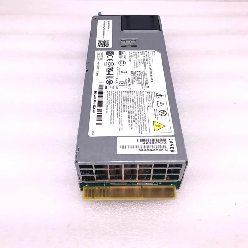 Silver rectangular server power supply unit with label showing 550W Platinum rating
