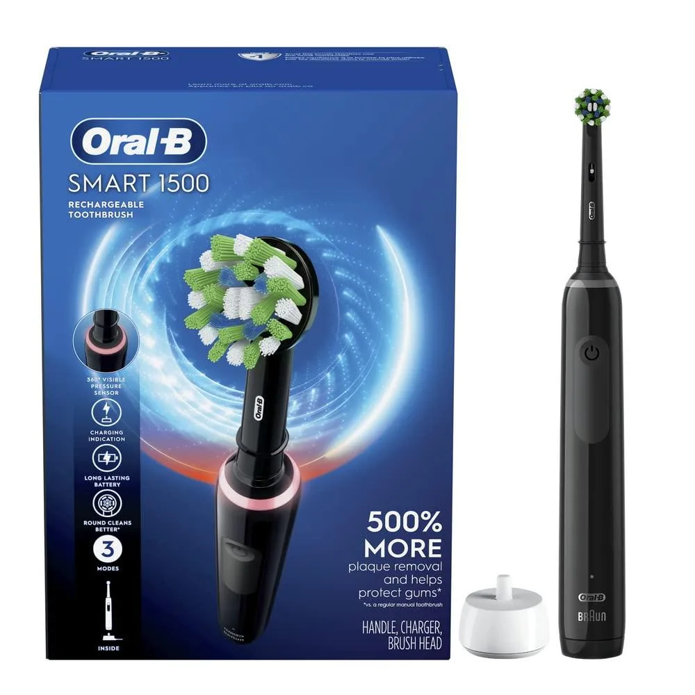  Oral-B Smart 1500 Electric Toothbrush Black — 제품 사진