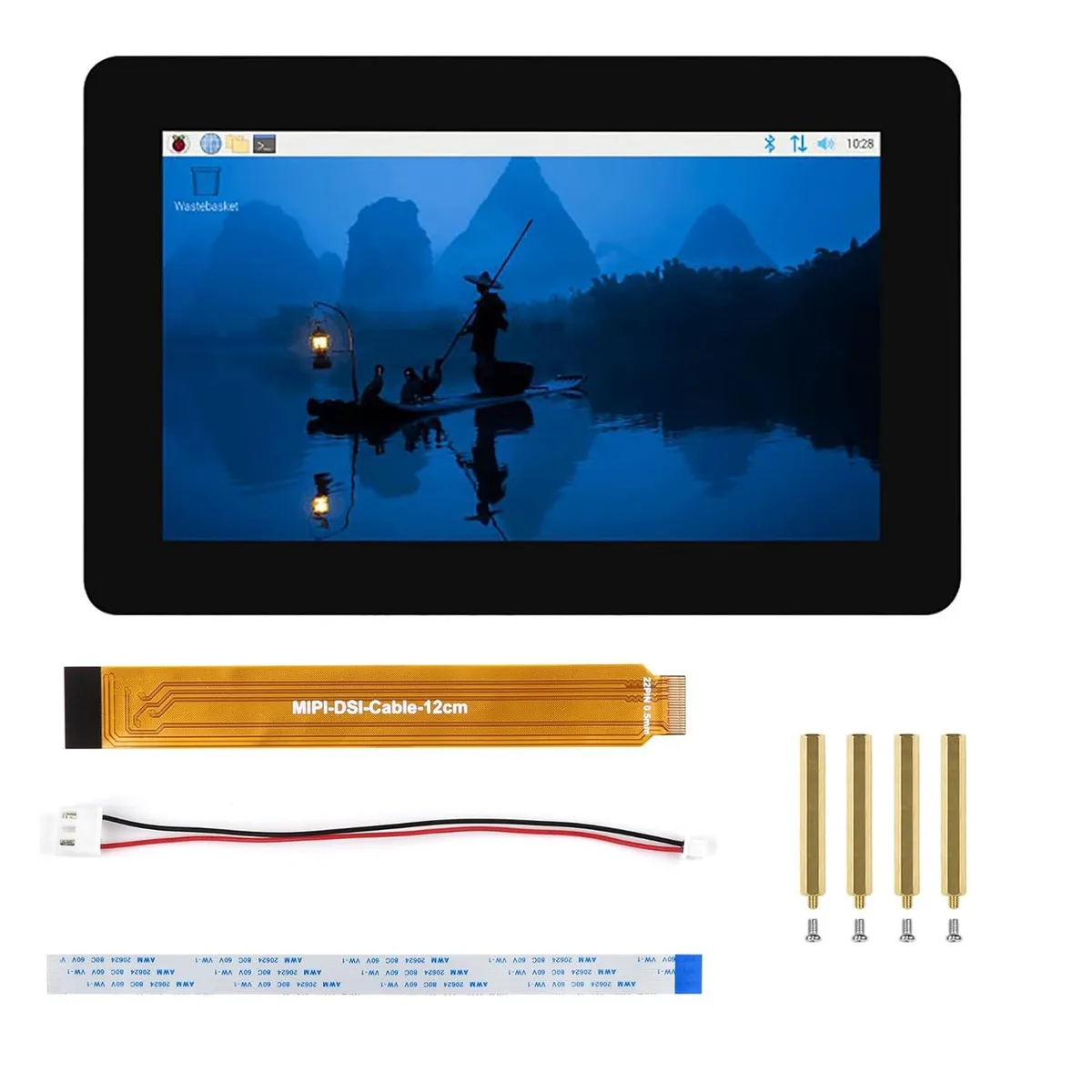 LORDWORLD LORDWORLD 7" DSI Touch Display 1280x720 IPS 10-Point Anti-Fingerprint Optical Bonding — 商品写真
