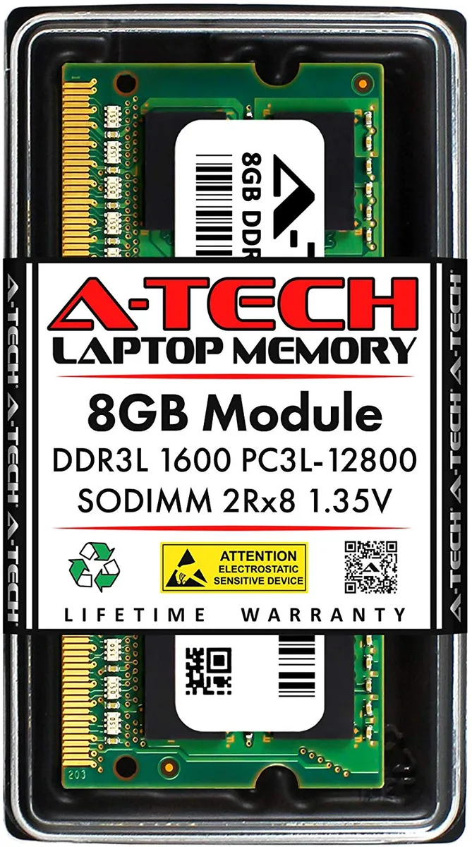 A-Tech A-Tech 8GB DDR3L 1600MHz SODIMM CL11 1.35V 204-Pin Laptop RAM — תמונת המוצר