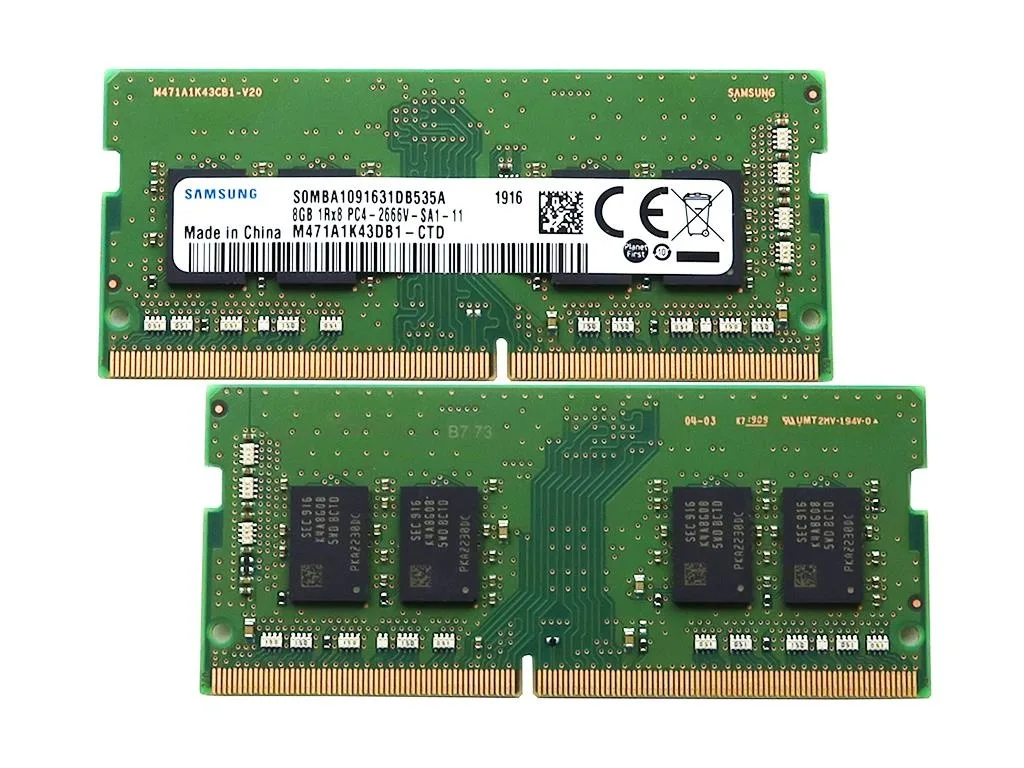 SAMSUNG SAMSUNG M471A1K43DB1 16GB 2x8GB DDR4 2666MHz CL19 laptop RAM — 商品写真