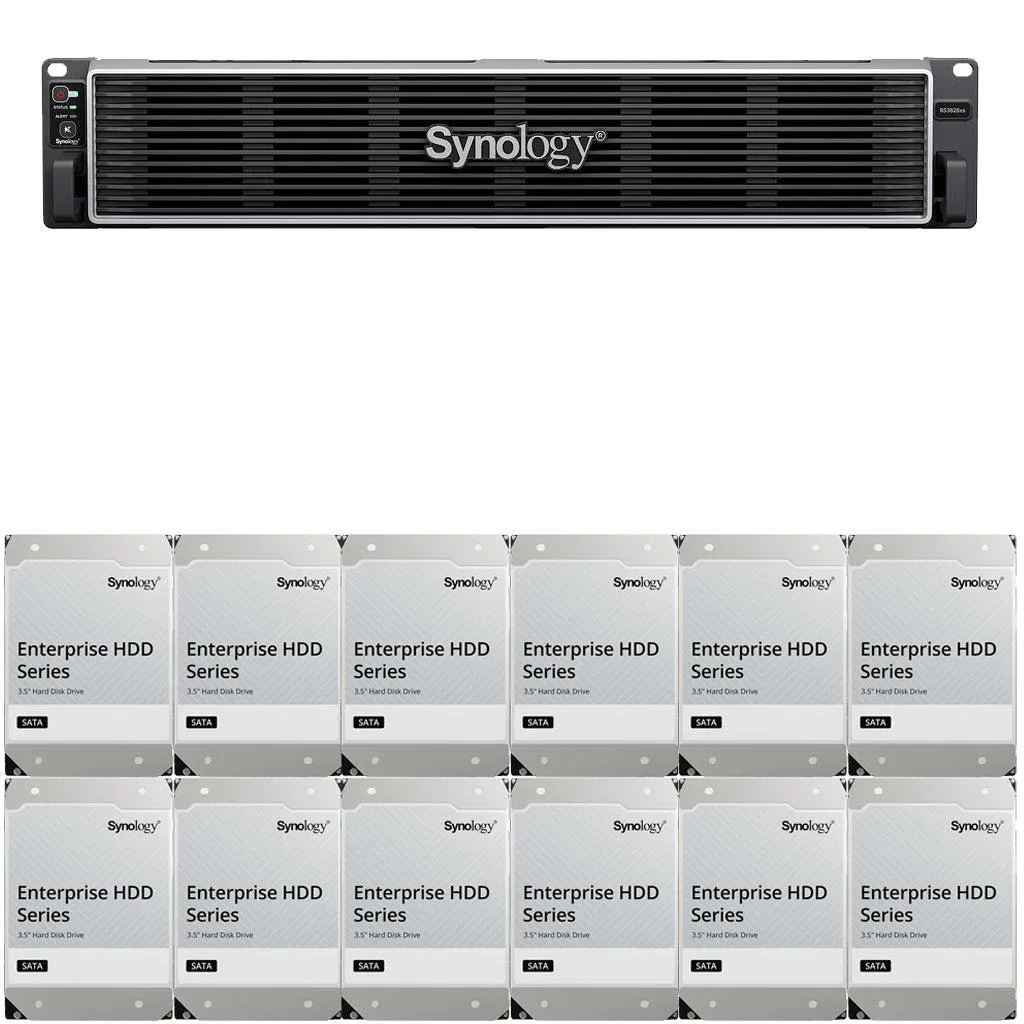 Silver 2U rackmount chassis with twelve front drive bays and dual power supplies