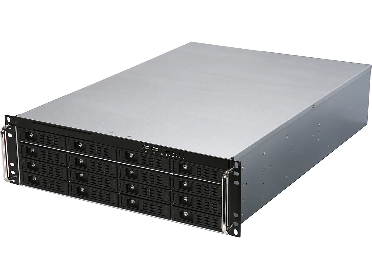 Athena Power Athena Power RM-3U3163HE12 3U 16-bay rackmount server chassis — foto produk