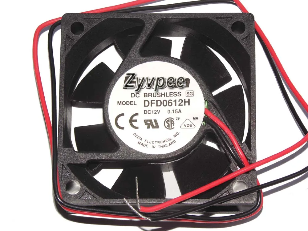 Zyvpee Zyvpee DFD0612H 60x20mm 12V .15A 2-pin ball bearing case fan — صورة المنتج