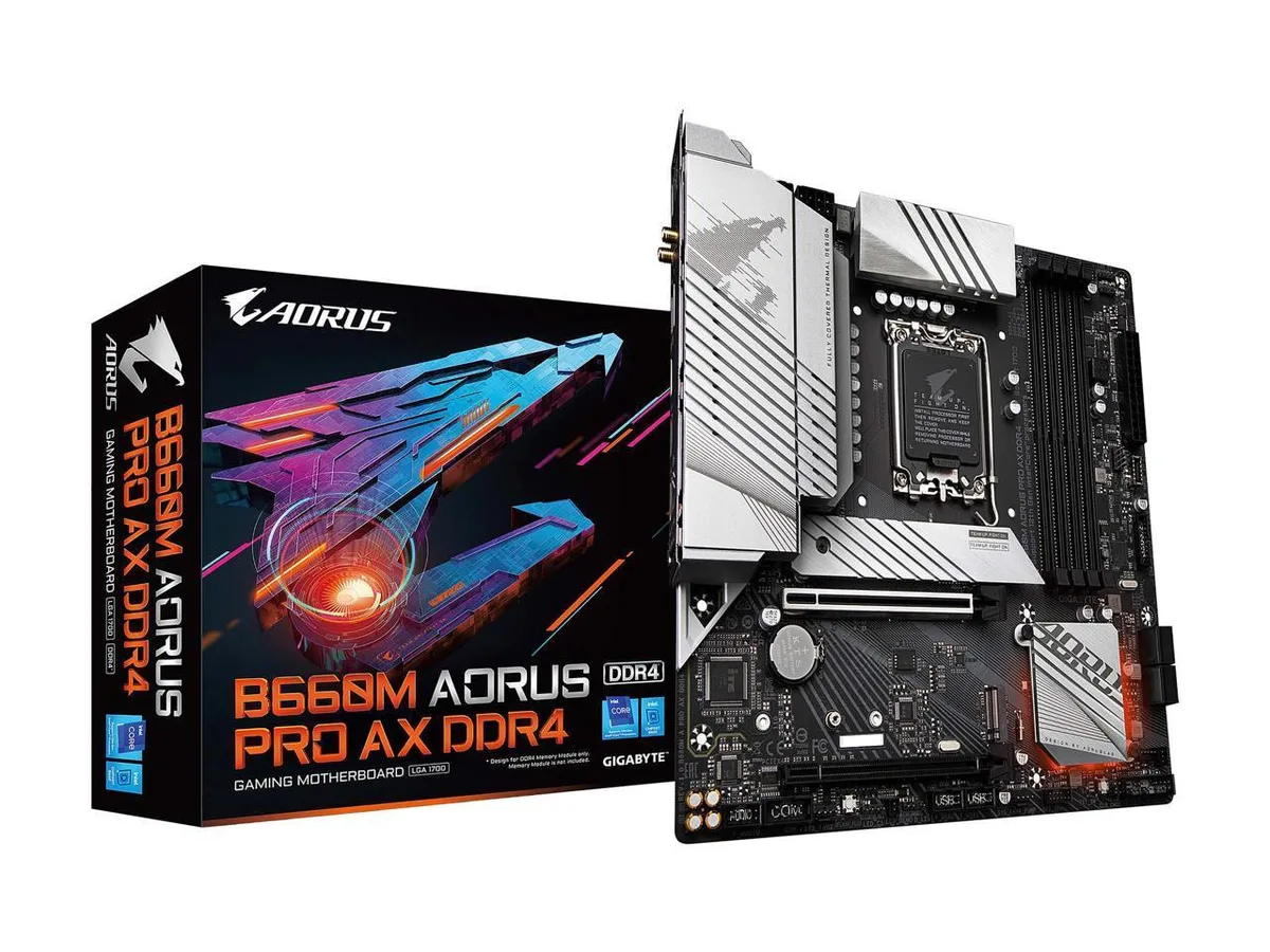 GIGABYTE GIGABYTE B660M AORUS PRO AX DDR4 Intel motherboard — product photo