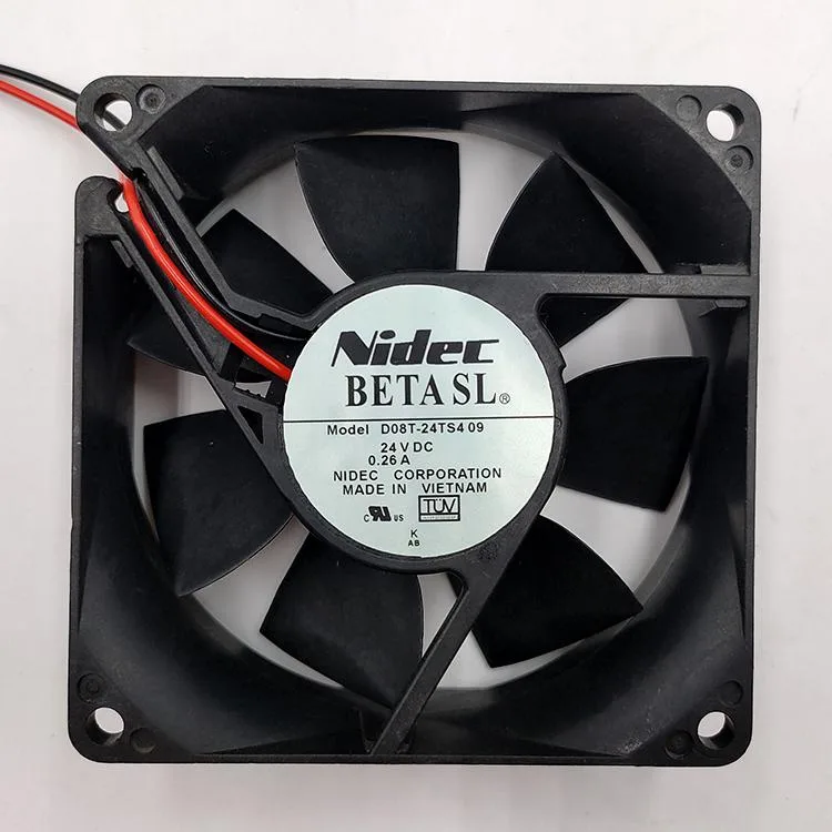 SXDOOL SXDOOL D08T-24TS4 24V 0.26A 80mm Nidec case fan — product photo