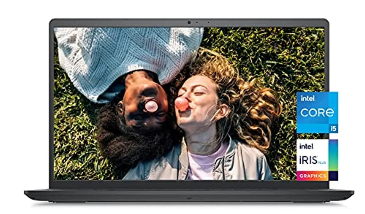 Black Dell Inspiron 15 3511 laptop, 15.6 inch matte screen, slim profile