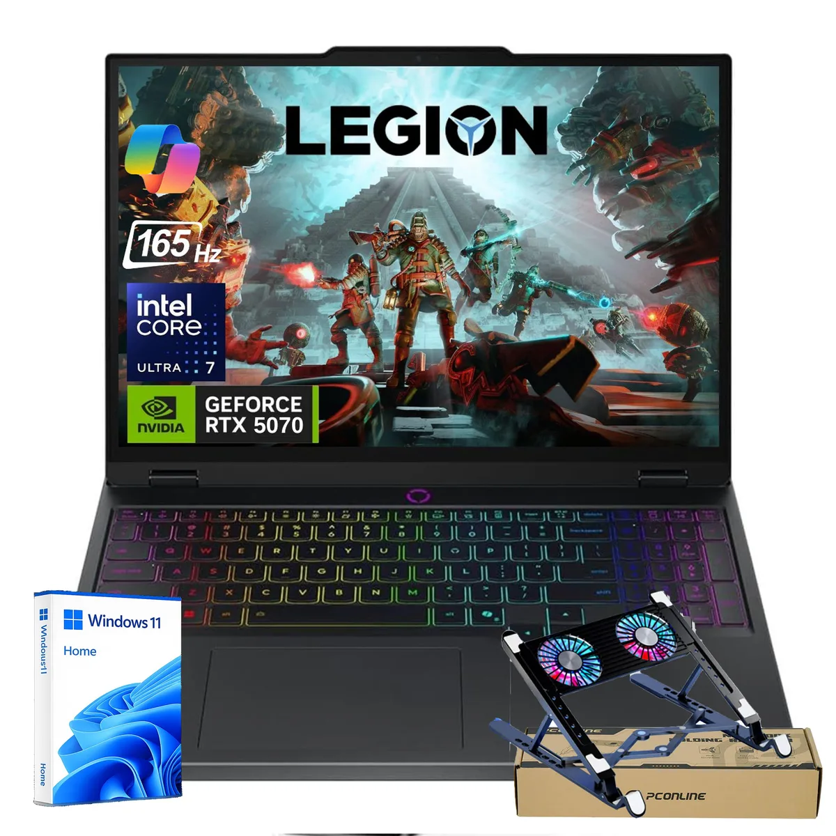 Lenovo Lenovo Legion 5 gaming laptop 15.1 WQXGA 165Hz OLED Ultra 7 255HX RTX 5070 32GB DDR5 2TB — product photo