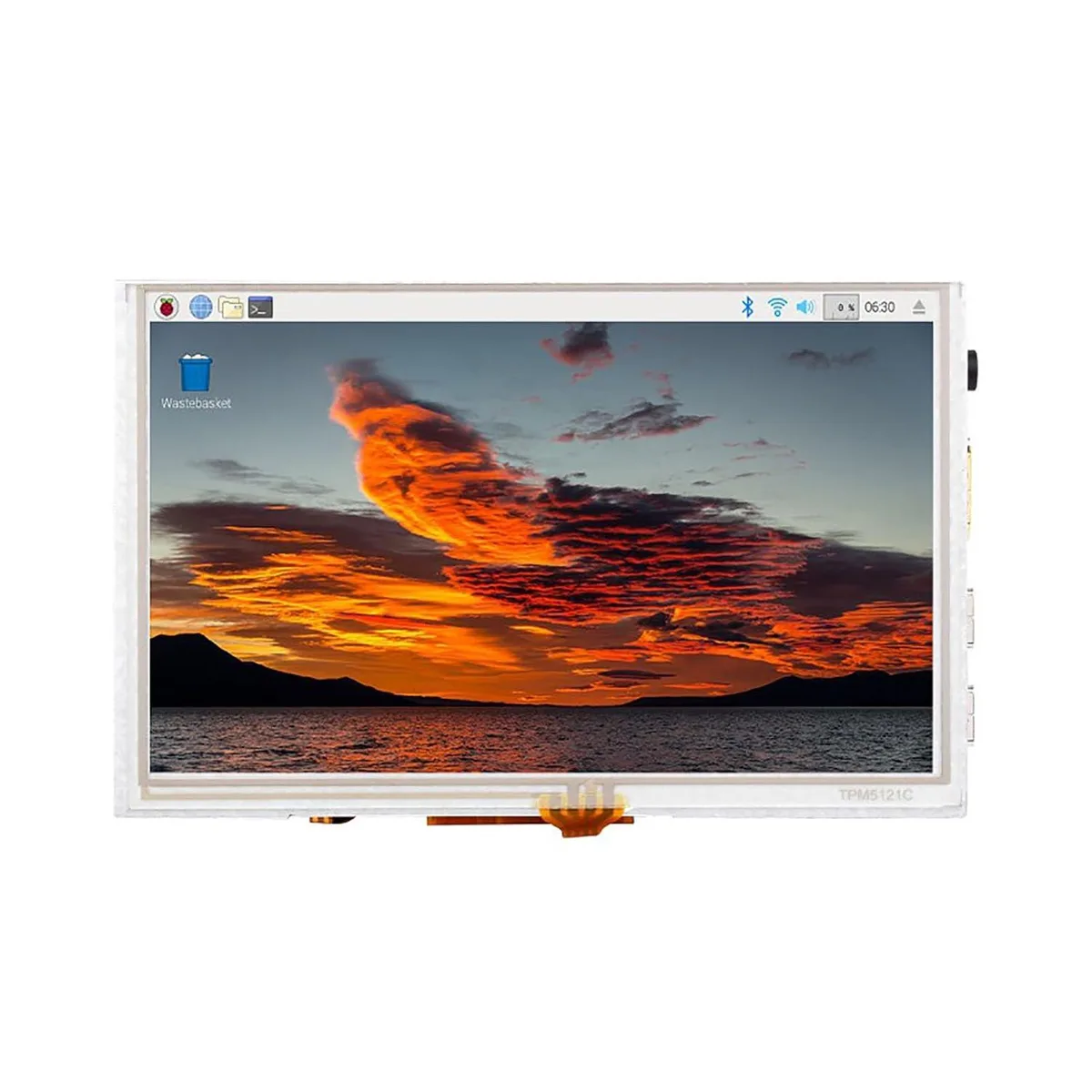 LORDWORLD LORDWORLD 5 Inch HDMI Touchscreen 1024x600 800cd/m² IPS Capacitive Touch 178° — produktfoto