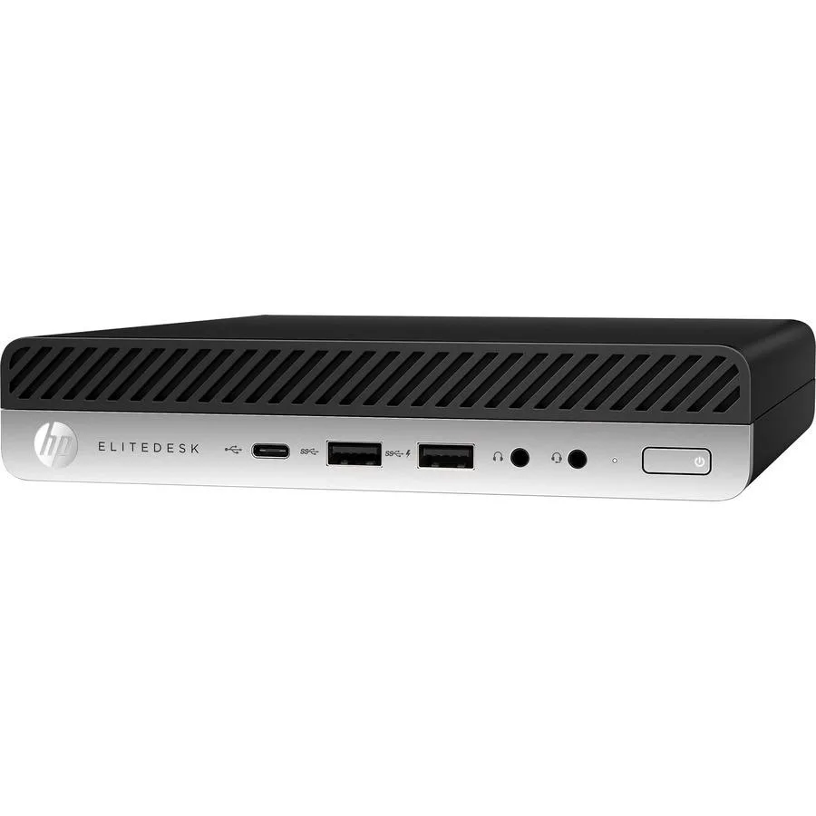 Small black Mini PC, compact square desktop form factor