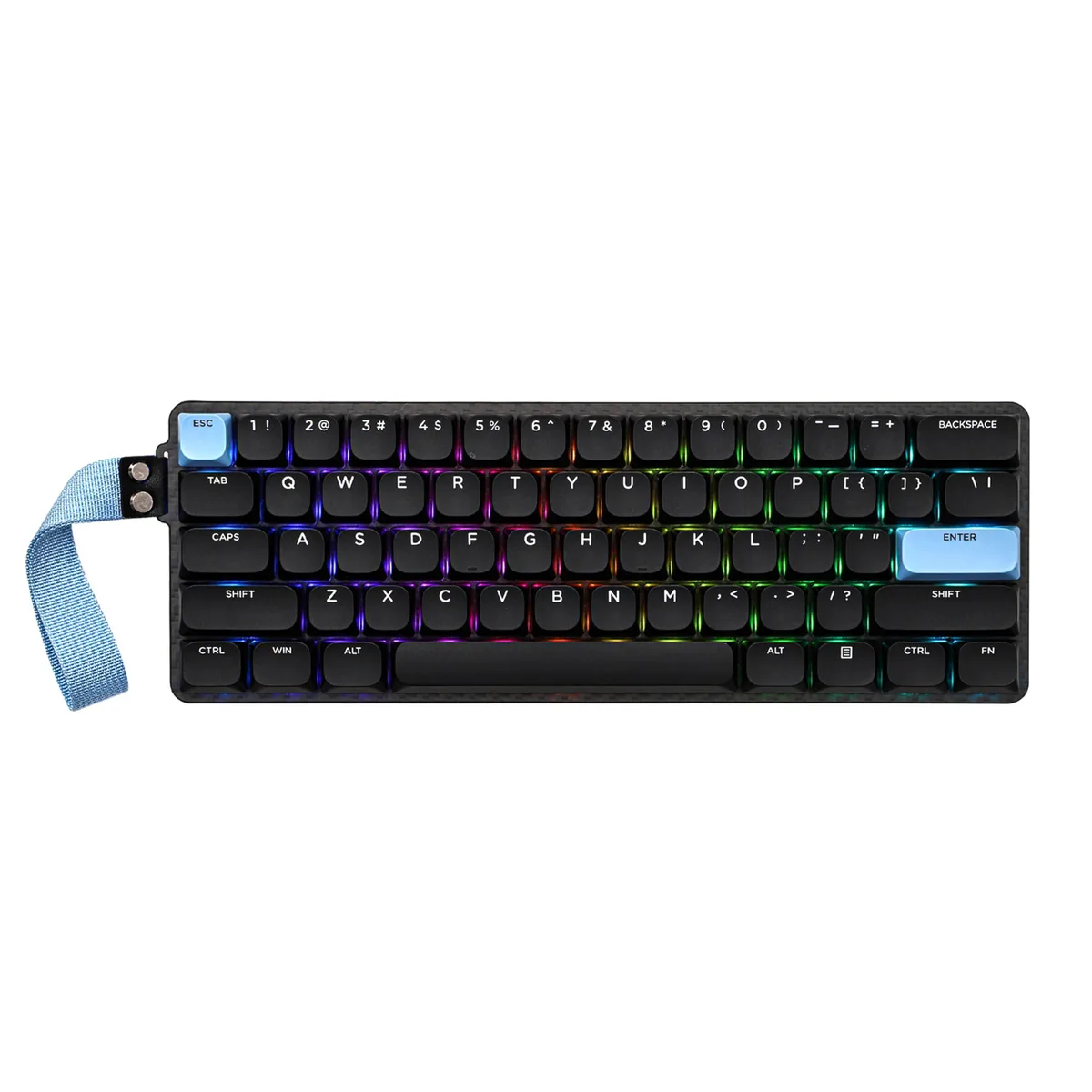 Epomaker Epomaker Carbon60 60% wireless gaming keyboard, Gateron Low-Profile Brown switch — photo du produit