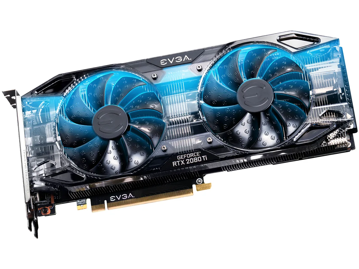 EVGA EVGA GeForce RTX 2080 Ti 11G-P4-2281-KR graphics card — photo du produit