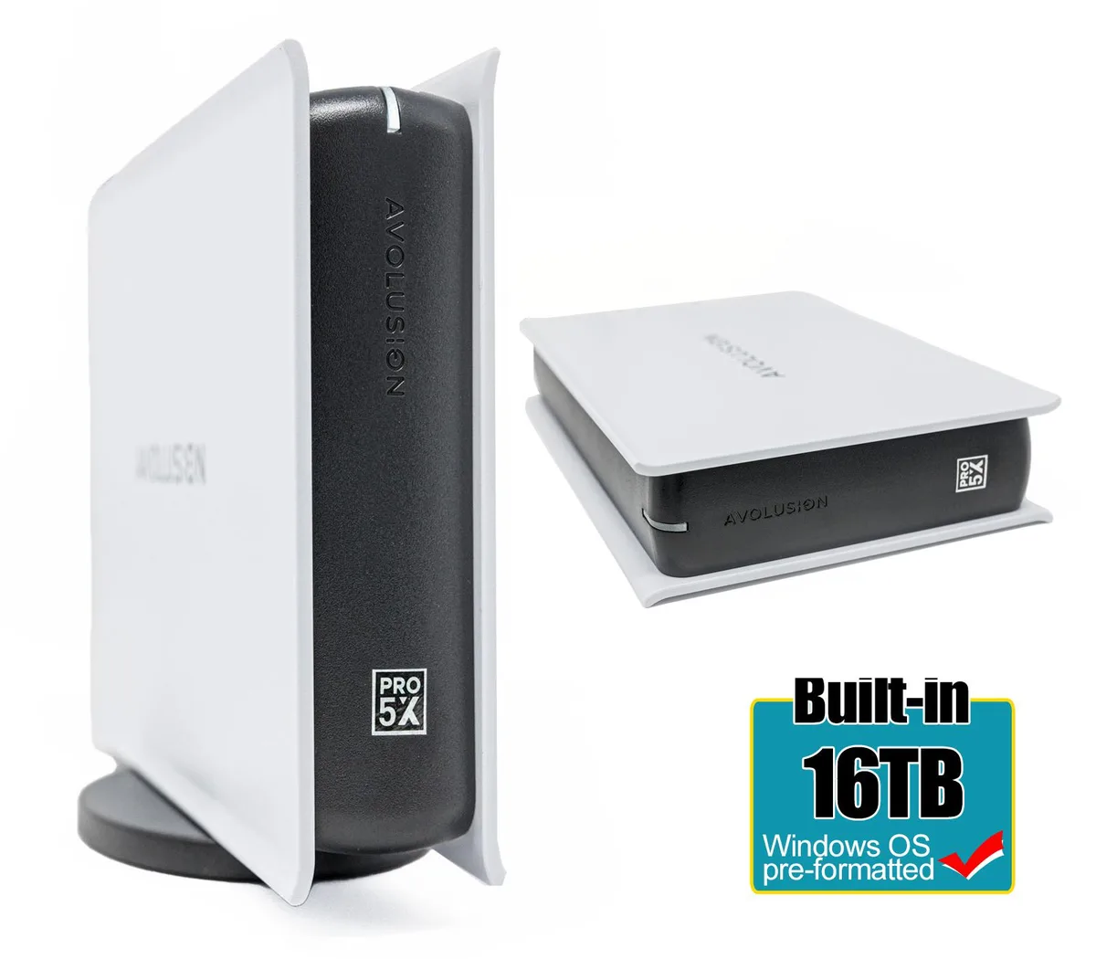 Avolusion Avolusion PRO5X-WH-16TB-WIN 16TB portable hard drive — produktfoto