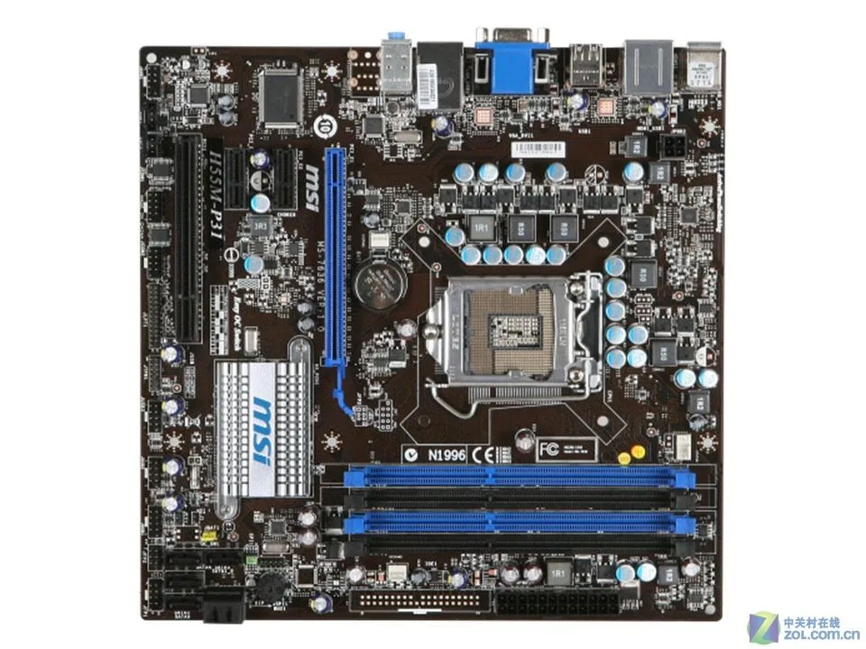 MSI MSI H55M-P31 Intel H55 LGA 1156 DDR3 Micro ATX Motherboard — fotografija proizvoda