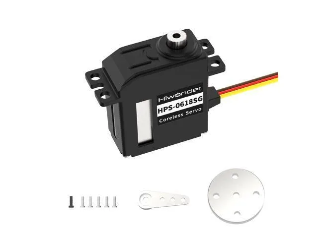 LORDWORLD LORDWORLD Coreless Servo Waterproof 0.06sec 180° Stainless Steel Gear Motor 32x12x26mm 14.5g — product photo