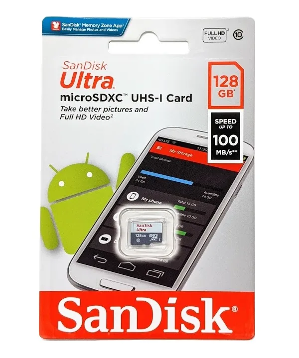 SanDisk SanDisk SDSQUNR-128G-GN6MN DCM 128GB microSDXC memory card — ภาพสินค้า