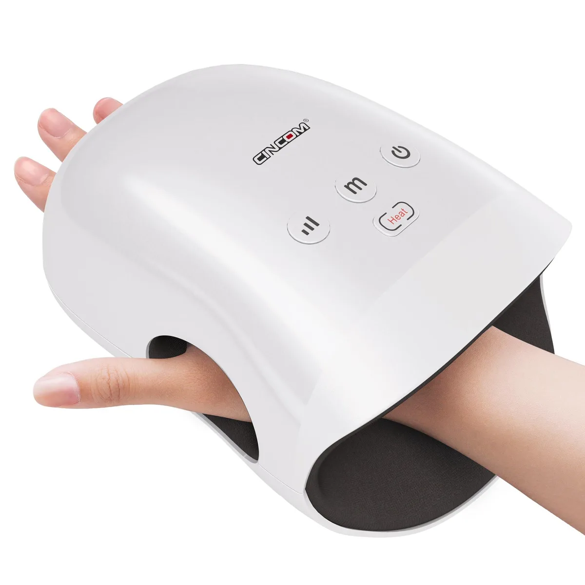  CINCOM CM-026H Hand Massager with Heat, White — foto del prodotto