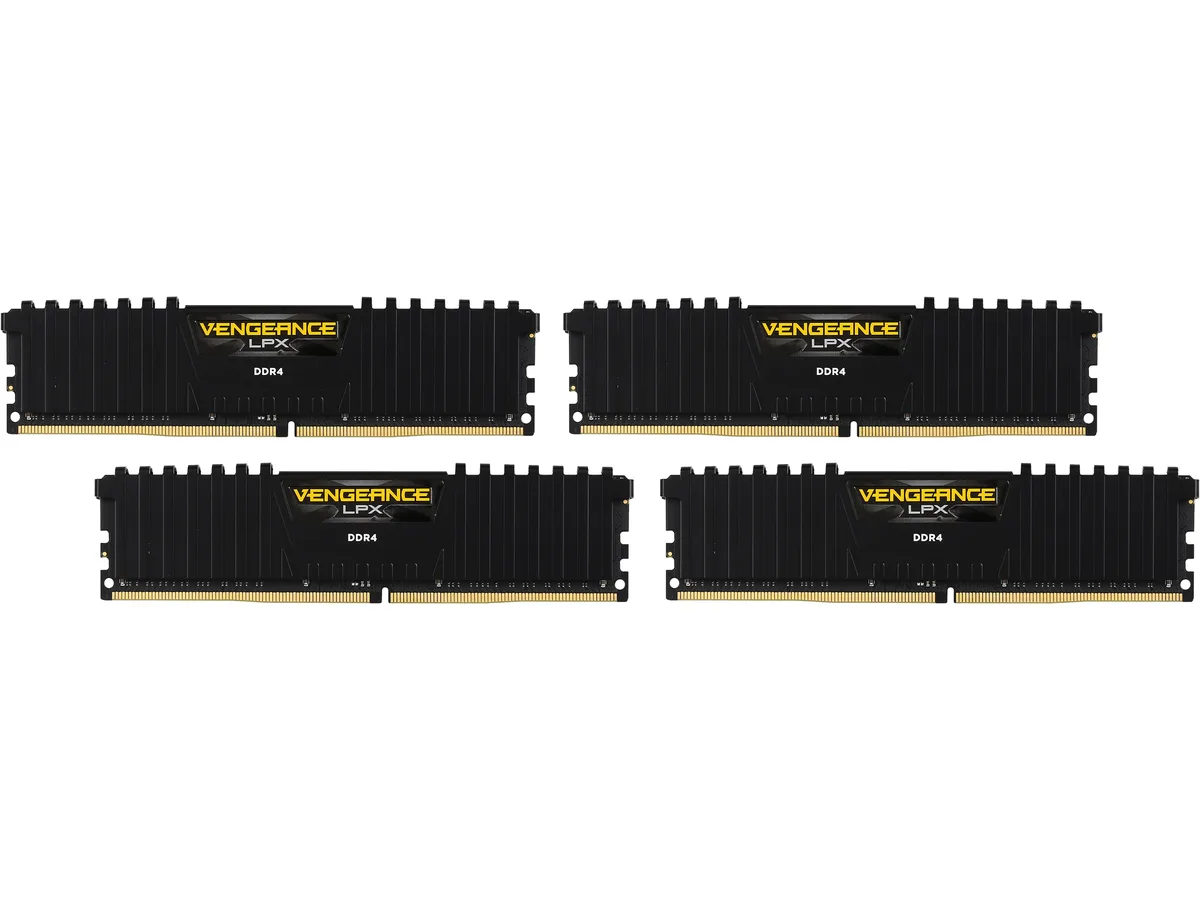 Corsair Corsair Vengeance LPX CMK64GX4M4D3600C18 64GB (4×16GB) DDR4 3600 CL18 desktop RAM — product photo