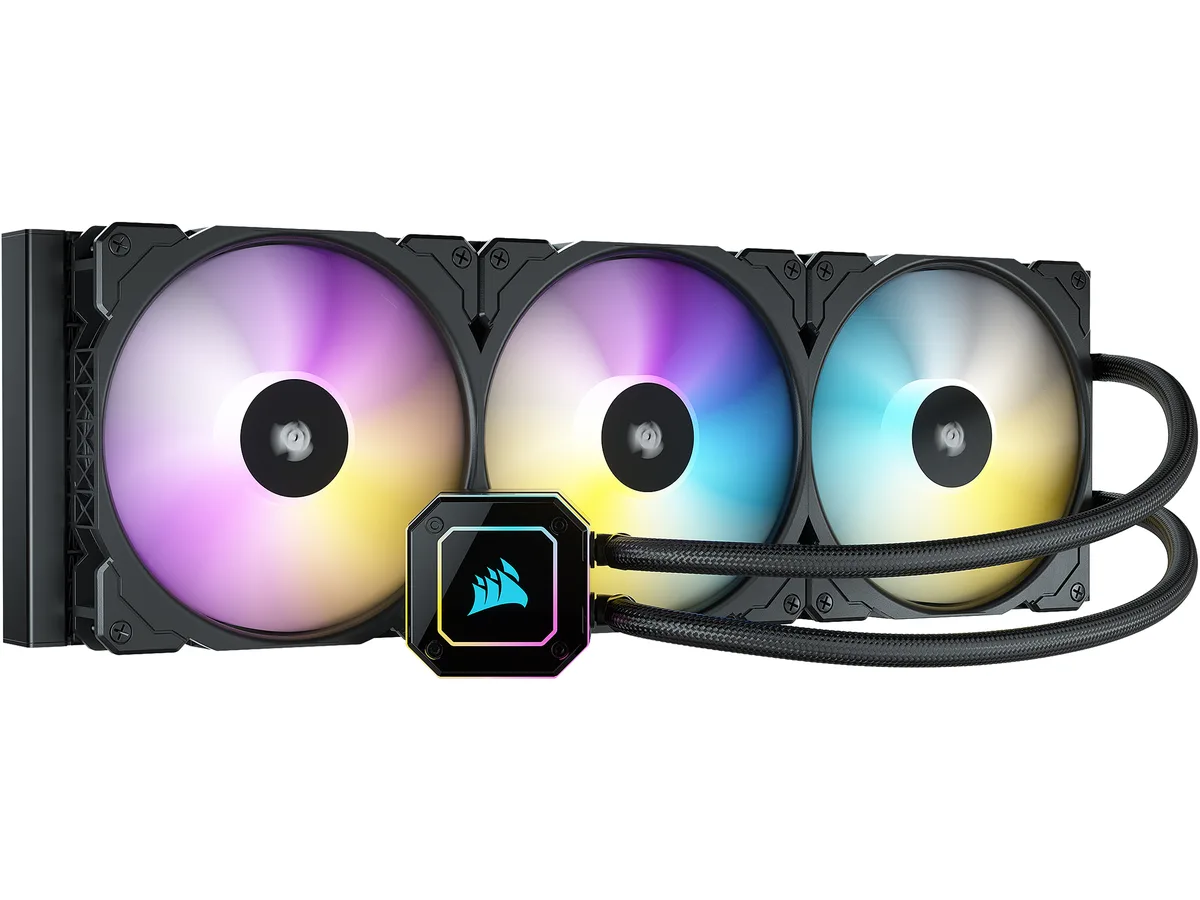 Corsair Corsair CW-9060055-WW iCUE H170i Elite Capellix liquid cooler 420mm radiator 140mm fans 33 RGB LEDs — photo du produit