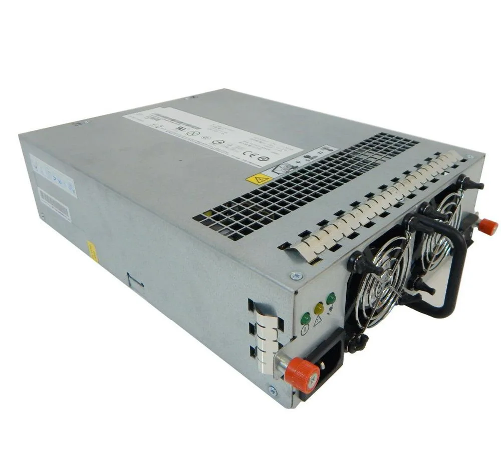 Rectangular ATX power supply unit in matte black metal finish