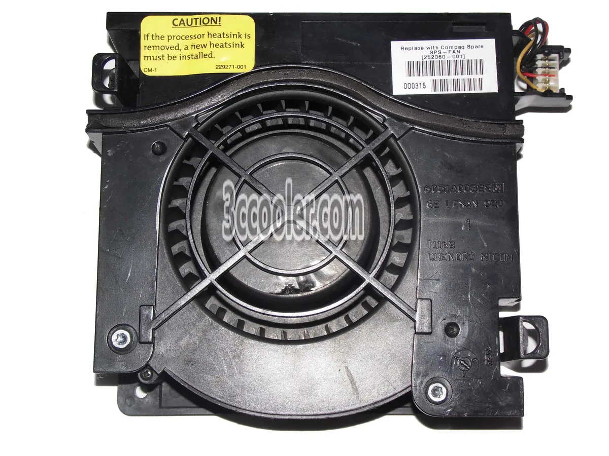 Black 120mm blower fan 12032 A34835-57 24V 0.65A