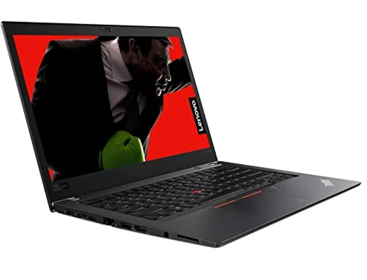Black 14 inch ThinkPad T480S laptop matte finish closed lid