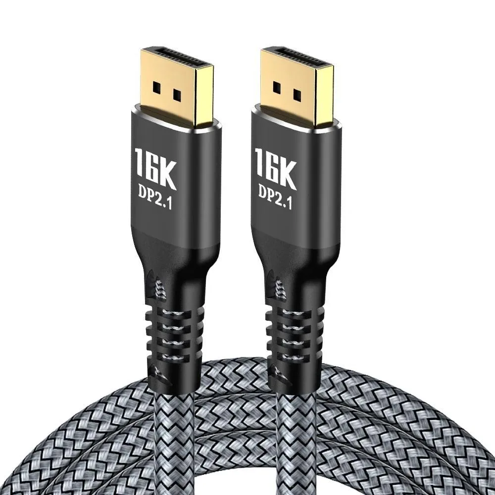 Jansicotek Jansicotek A0108 DisplayPort 2.1 cable 6.6 ft 80 Gbps 16K@60Hz 8K@120Hz 4K@240Hz — foto produk