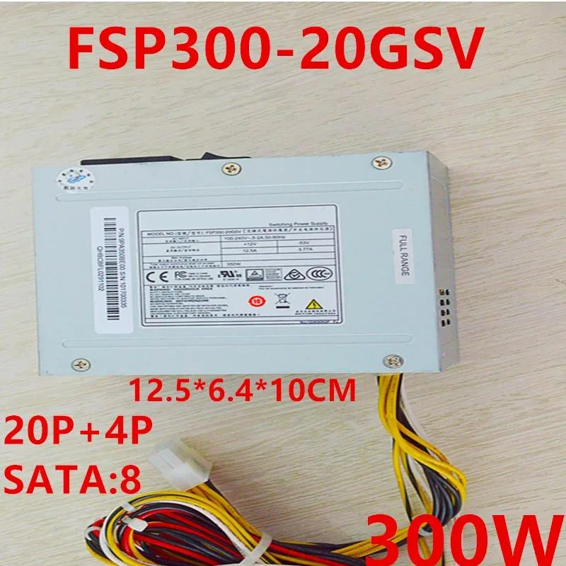 Rectangular ATX power supply unit with standard metal casing