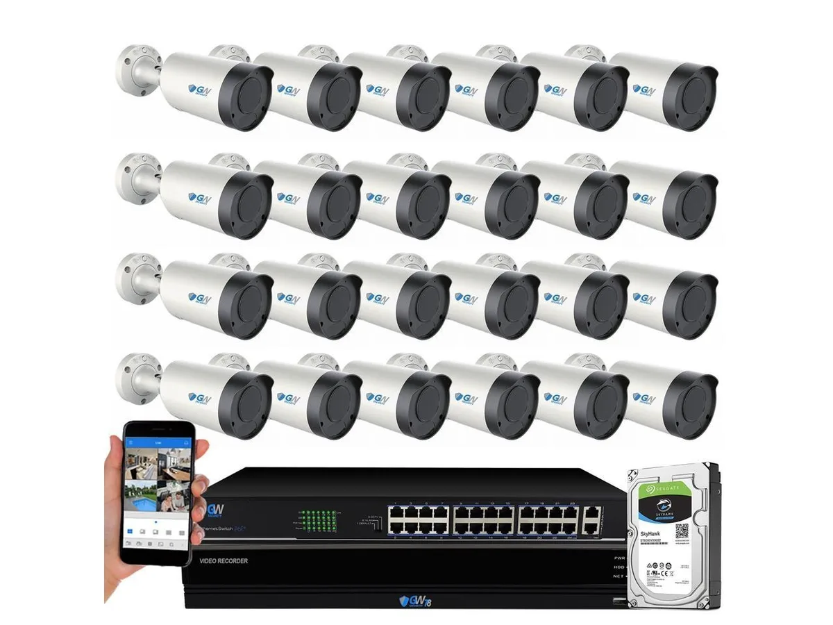 GW Security Inc. GW Security GW7832N 32CH 4K NVR Kit 24 Cam 8TB — product photo