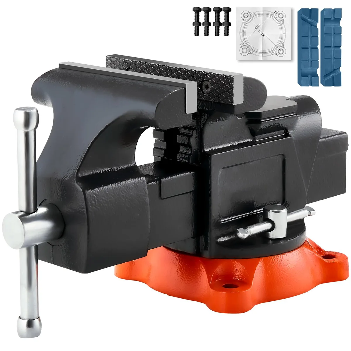 VEVOR VEVOR Bench Vise 5" Jaw 5" Opening 360° Swivel Anvil 9525 — vörumynd