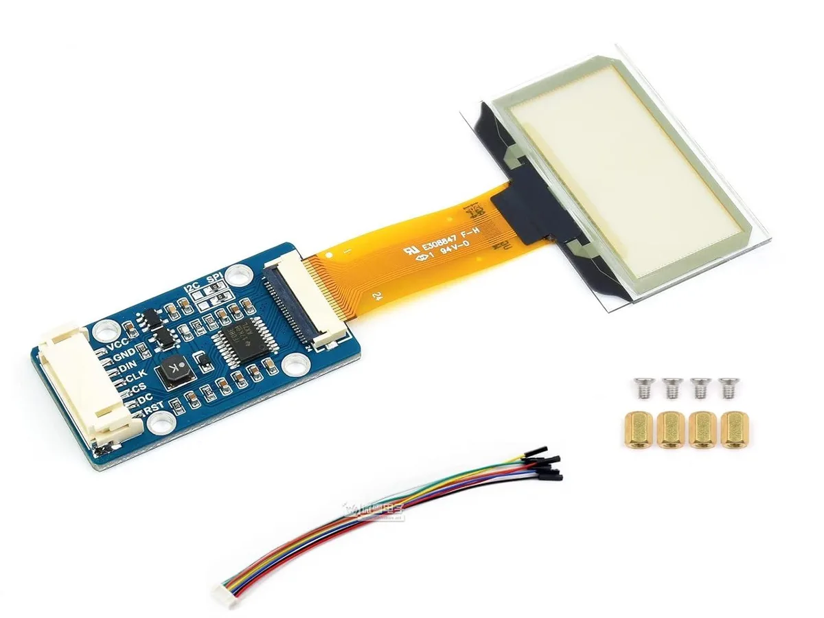 LORDWORLD LORDWORLD 1.51inch Transparent OLED Display Module 128×64 Light Blue — 商品写真