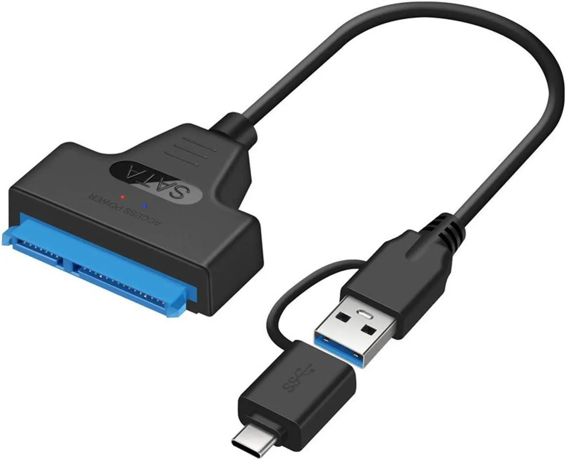 WRIARICH WRIARICH L06B2IN1 USB 3.0 USB-C to 2.5 SATA hard drive adapter — ภาพสินค้า