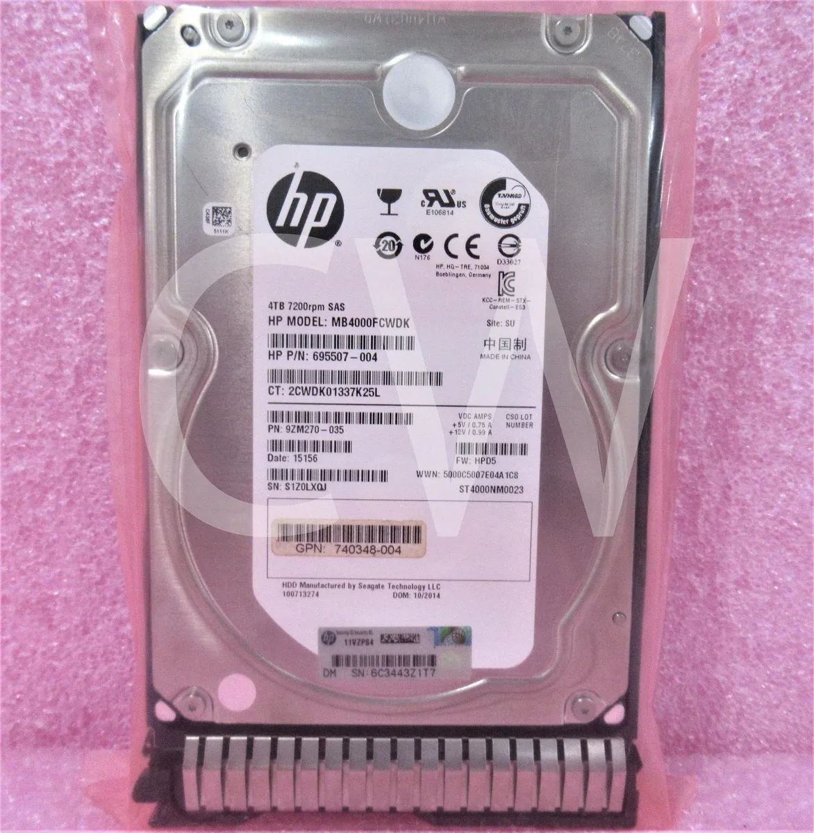 HP HP MB4000FCWDK 4TB 7200RPM 3.5" SAS internal hard drive — produktbild