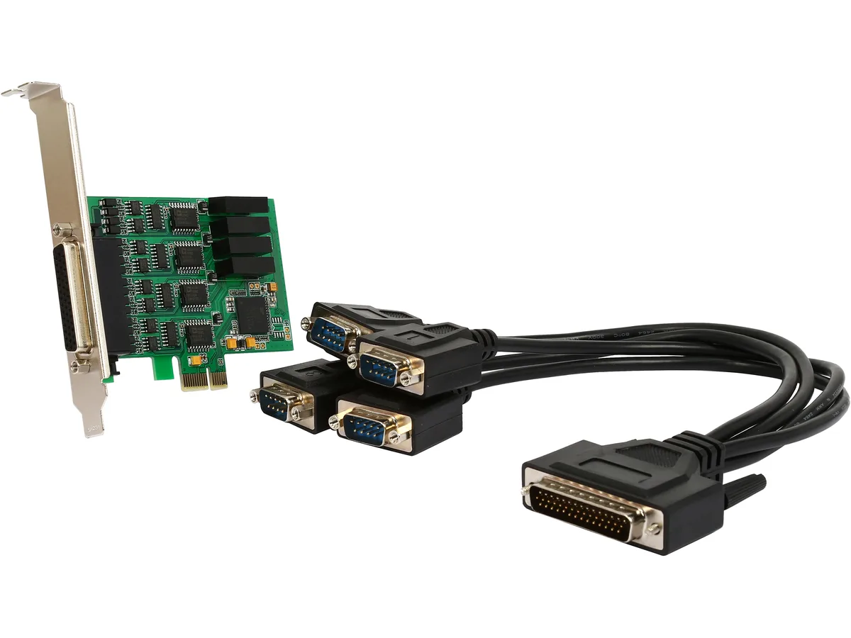 Syba Syba SI-PEX15042 4-port RS-232 PCIe x1 expansion card — preces foto