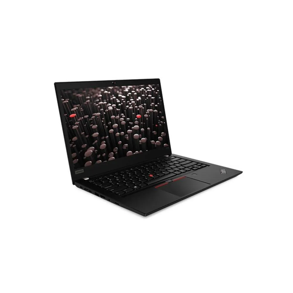 Black 14-inch ThinkPad laptop, matte finish, backlit keyboard, webcam with privacy shutter