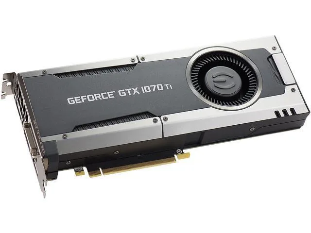 Full-length dual-fan graphics card with silver shroud and black backplate
