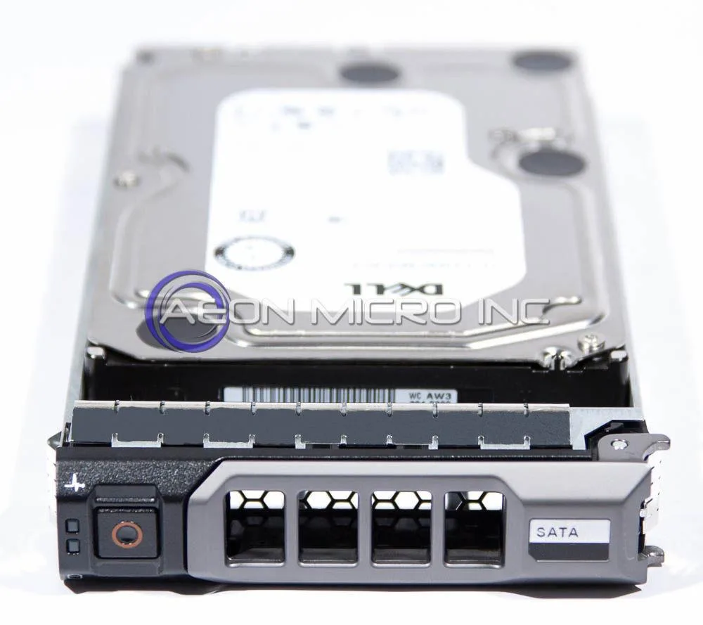 Silver 3.5 inch SATA hard drive with circuit board visible