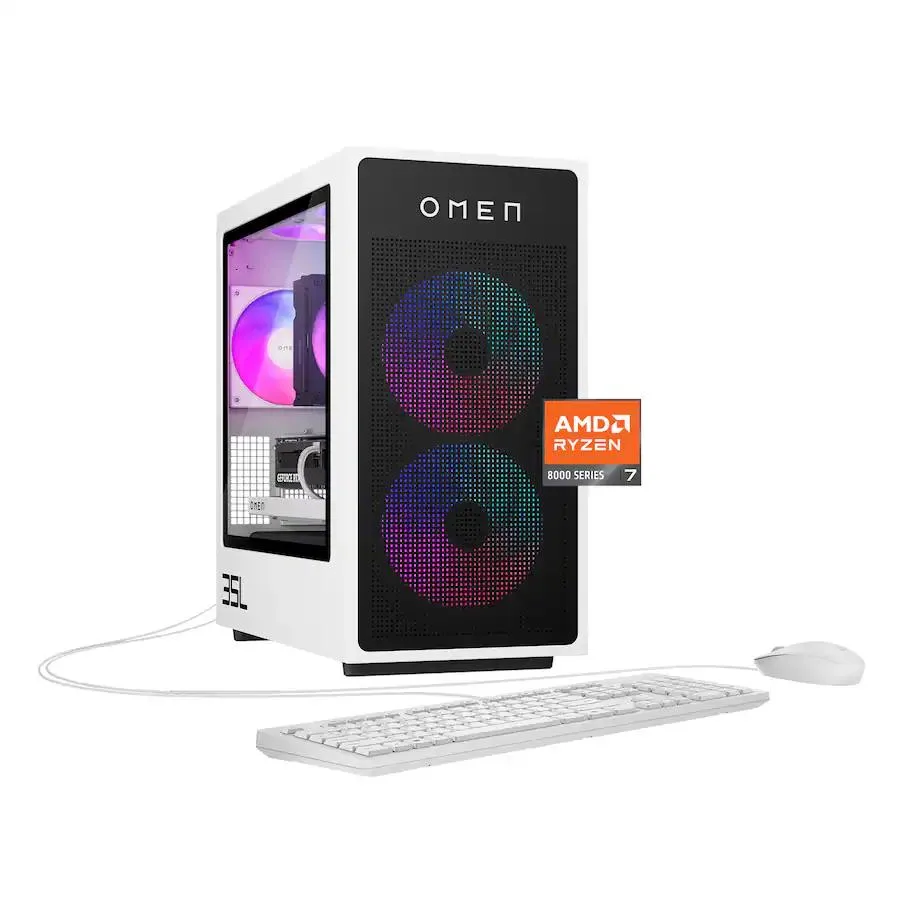 HP OMEN 35L desktop tower in Panda Metal finish