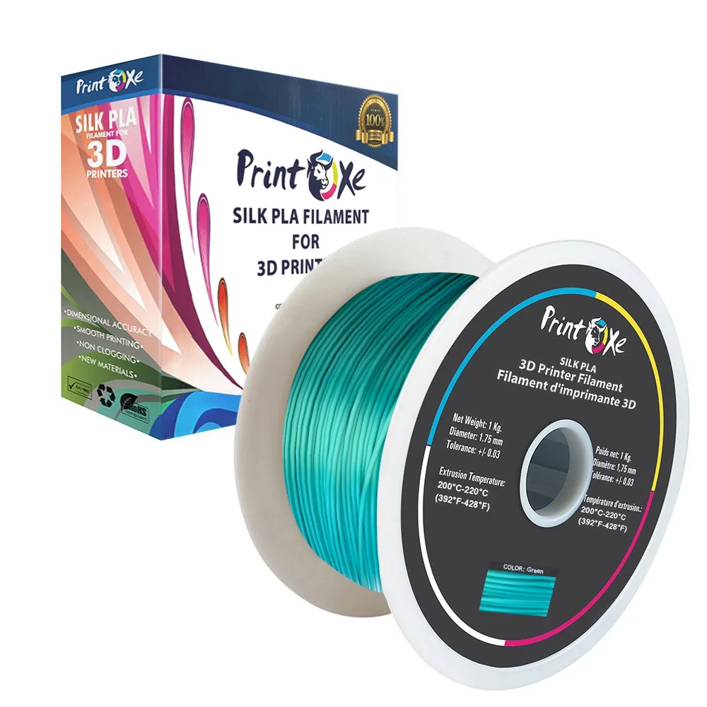 PrintOxe PrintOxe PLA like SILK Green Filament 1.75 mm 1 Kg — 제품 사진